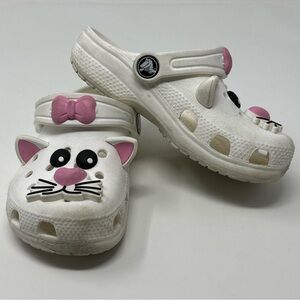 Toddlers C7 Classic "I Am White Cat Clog ) C10 Crocs White